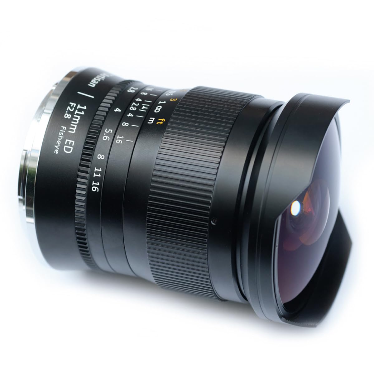 TT Artisan Fisheye - Obiettivo grandangolare da 11 mm f 2.8, attacco Nikon Z, per formato full frame in alluminio, angolo di visione 180 gradi, Nero