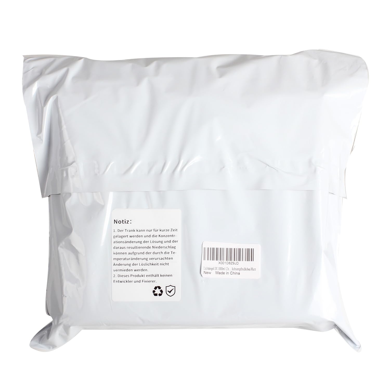 eTone Lot de 3 flacons de stockage de produits chimiques de 1000 ml dans la chambre noire pour laboratoire, cuisine, liquides, pâtes, granulés, résine photosensible
