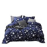  HELVES Lusso Brown Flower Bedry Duble Cover Piumino Federa Full King Queen Twin Dimensione Set (Colore : F, Size : Single)