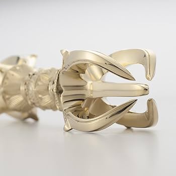 密教法具 人形五鈷杵 金剛杵 法器 寺院用仏具 真鍮製 23cm Amazon｜五鈷杵 密教法具 金剛杵 長さ23cm 法具 仏具 神具 真鍮