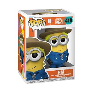 Funko Pop Rocks: Minions X BTS – RM – BTS + Minions – Figurine en Vinyle à Collectionner – Idée de Cadeau – Produits Officiels – Jouets pour Les Enfants et Adultes – Movies, Music Fans - Les Beatles, Paul McCartney, John Lennon, RIngo Starr, George Harrison