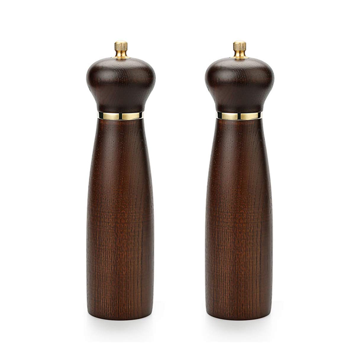 RWRAPS Macina Sale e Pepe Set macina Sale e Pepe Shaker in Legno a Spessore Regolabile con Nucleo in Acciaio Inossidabile - Confezione da ()