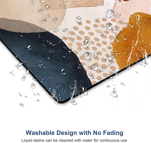 Miniatura 5 de Alfombrilla para mouse, moderna alfombrilla de mouse abstracta de mármol, bonita alfombrilla de mouse impermeable antideslizante base de goma para