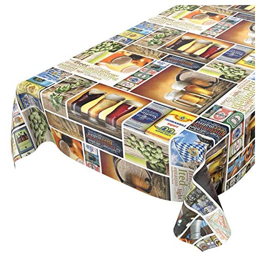 Anro - Mantel de hule lavable, para mesa