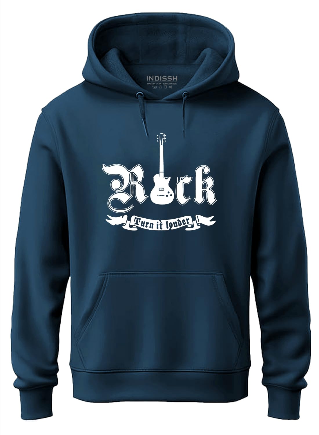 INDISSH MU-METAL2 - Felpa con cappuccio, unisex, con stampa sul davanti, per ragazze e ragazzi