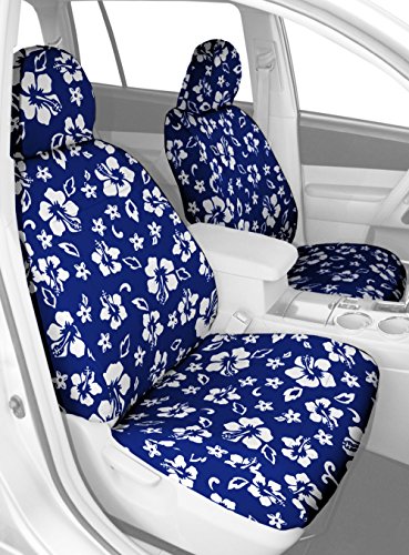 Front Buckets Seats, Caltrend Neosupreme Seat Covers For 2018-2022 Jeep Wrangler Hawaii Blue Hawaii Blue Insert And Trim #TOP26