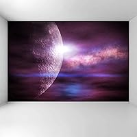 Vista 3 de Wall Murals Wallpaper Peel and Stick Bathroom Removable Wallpaper for Bedroom Space 3D Self Adhesive Wall Stickers Decals