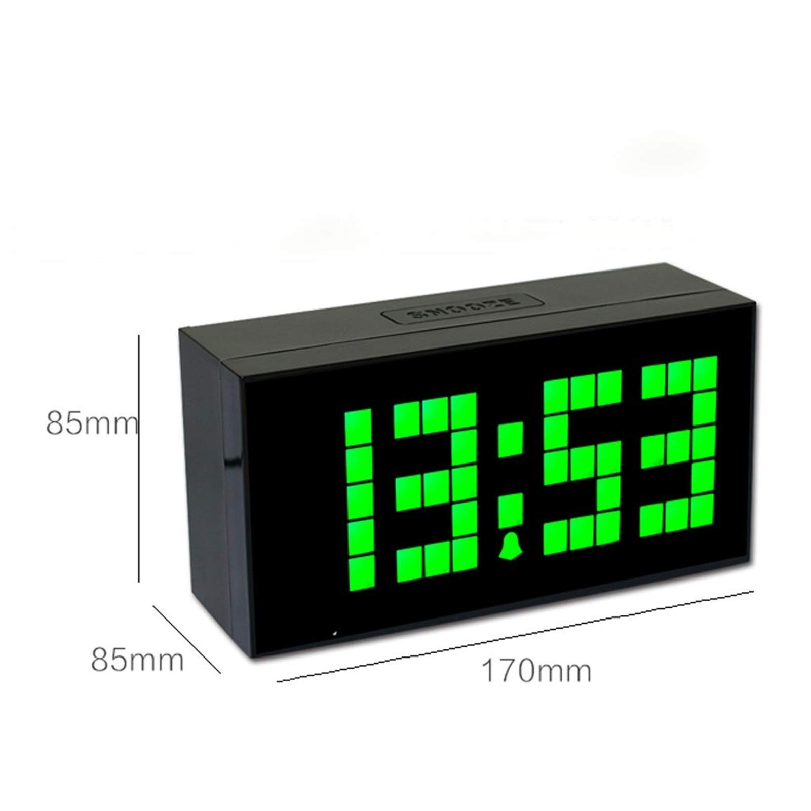 Multi-Color Mute Luminous Budzik Cyfrowy Zegar LED Termometr Timer Tabela Kalendarz Sypialnia Dekoracja Dekoracji Salon Room(A)
