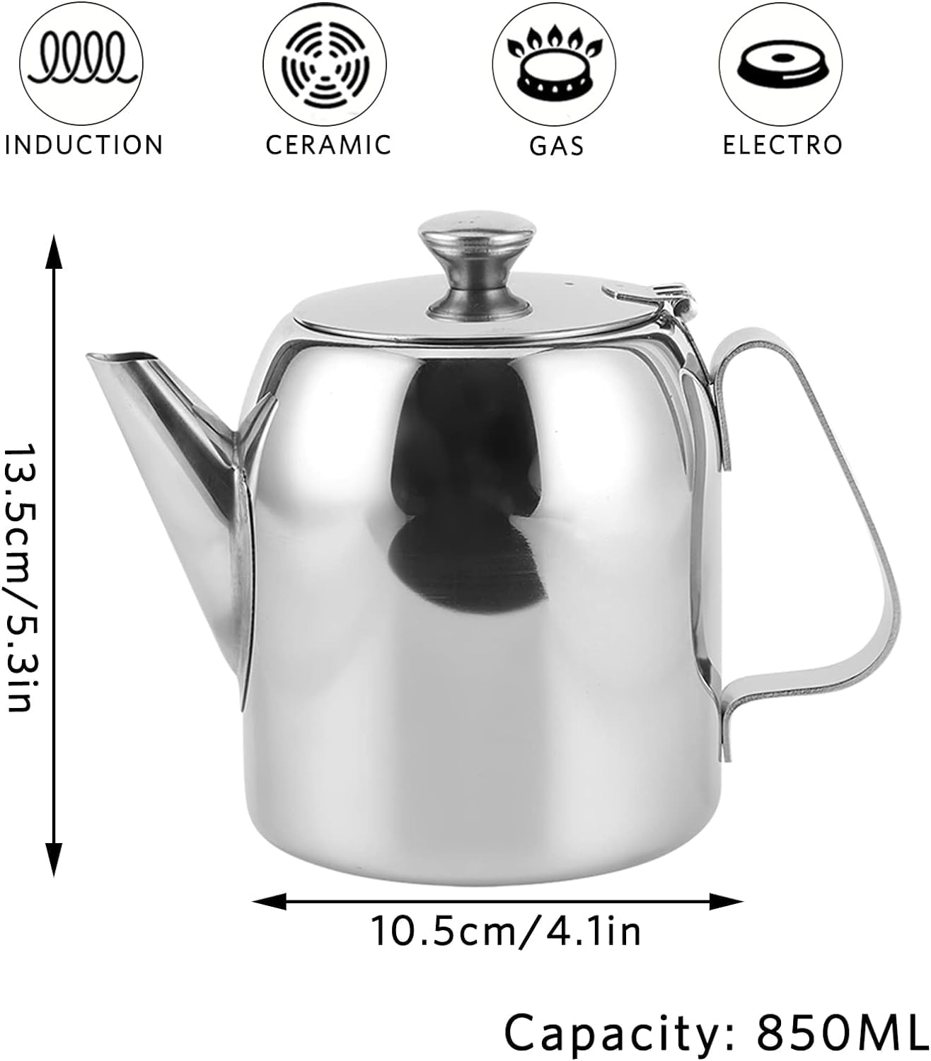 Amazon.com | Stainless Steel Teapot,Short Spout Cold Brew Coffee