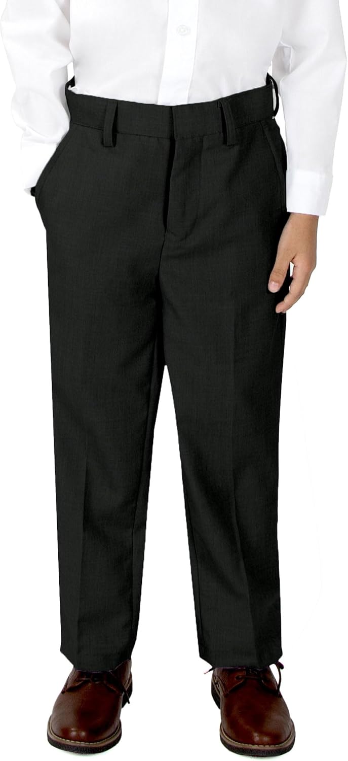 Spring Notion Boys' Flat Front Dress Pants - Image 2