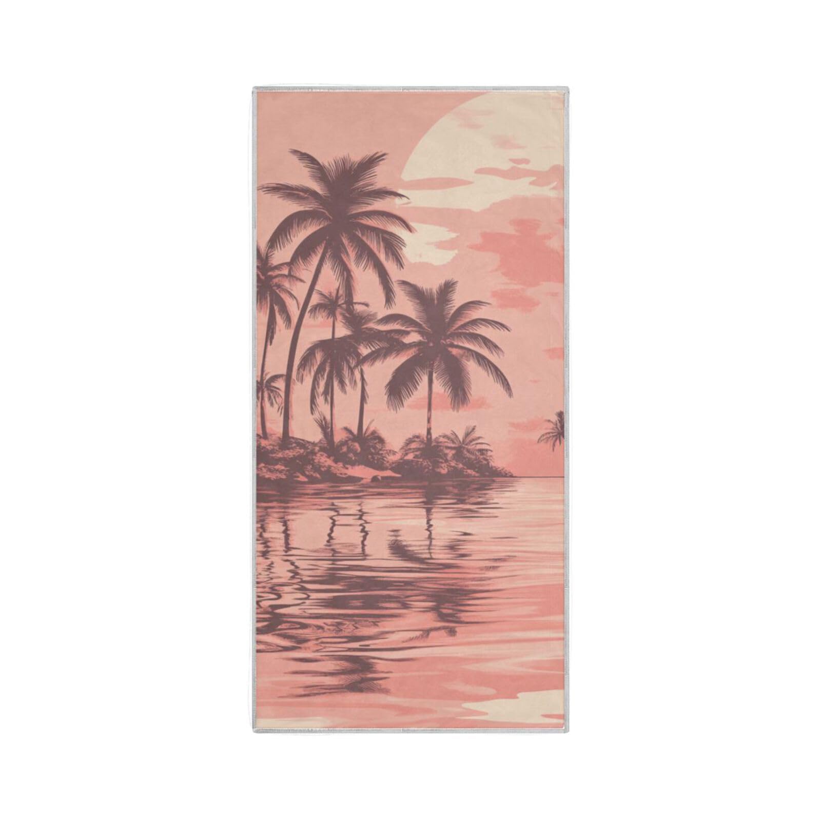 Yoogain Pink Romantic Retro Beach Yoga Hand Towels Microfiber Quick Dry Towel Bath washcloth Hotel Gym Hand Towels for Sweat Towel Sports 30