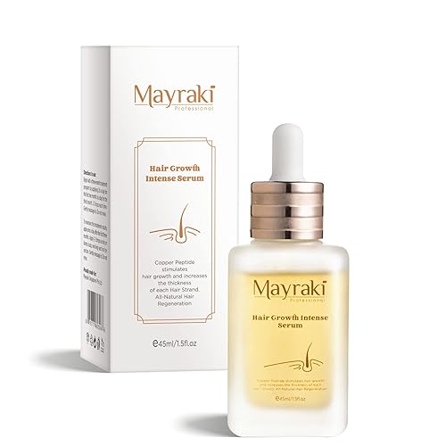Miniatura 1 de Mayraki Suero intenso para el crecimiento del cabello, con péptido de cobre GHK-Cu, bloqueador DHT, estimula el crecimiento del cabello, (1.5fl
