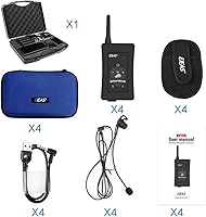 Vista 6 de MIMIRACLE Auriculares de árbitro, sistema de comunicación de árbitro con auricular de maleta, intercomunicador Bluetooth para fútbol, balonmano