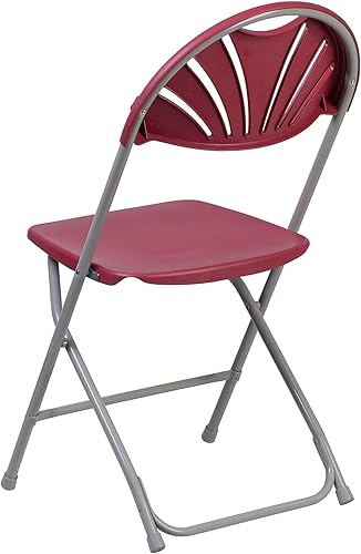 Miniatura 19 de Flash Furniture HERCULES Series - Silla plegable con respaldo de plástico de carbón de 650 libras, 8 unidades Carbón vegetal,Negro