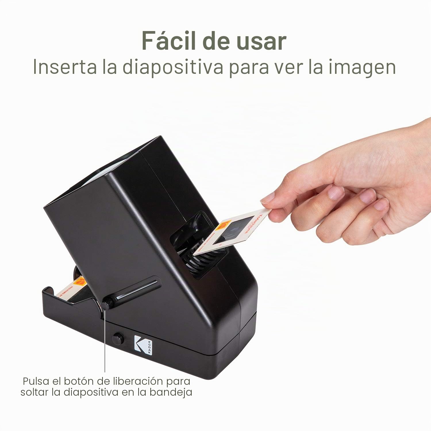 Kodak Visor de Diapositivas y películas de 35 mm: Funciona con Pilas, 3 aumentos, visualización con luz LED; para Diapositivas de 35 mm y Negativos de películas