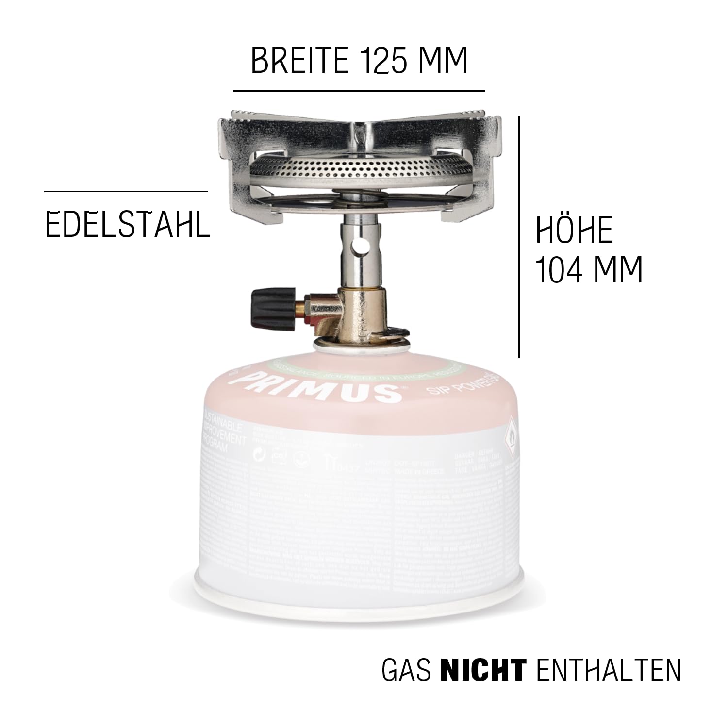 Primus Campingkocher Set - Mimer Stove Kit II - Camping Kochset mit 1x Gaskocher, 1x Pfanne & 2x Töpfe - Outdoor Kochgeschirr mit Primus Gaskocher Camping - Kochgeschirr Outdoor - Outdoor Kochset