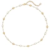 VACRONA Dainty Beads Choker Necklace for Women 14K Gold Plated Small Beads Link Simple Chain Summer Boho Jewelry for Women Trendy