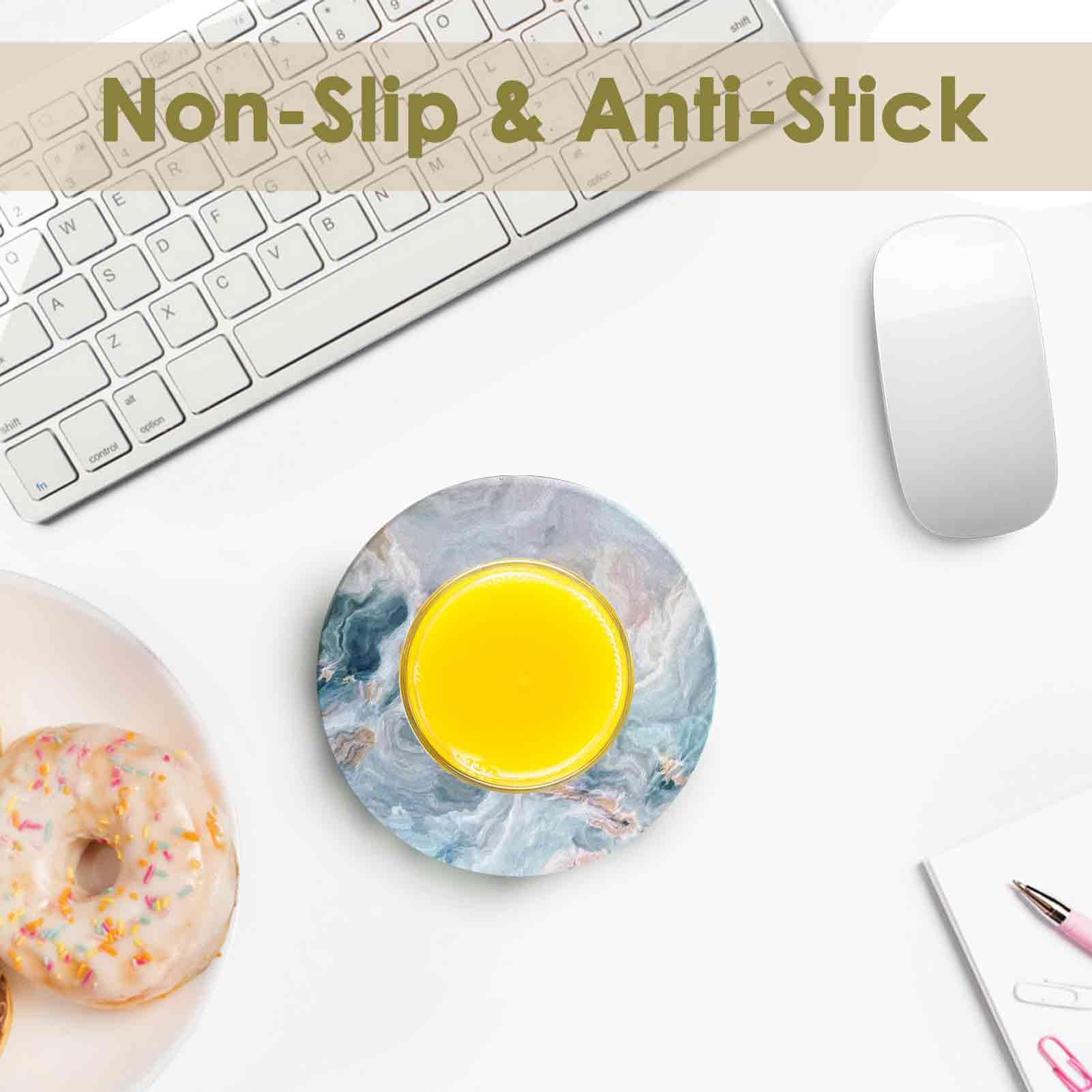 Onderzetters Met Gouden Houder Set Absorberende Keramische Onderzetters Met Marmer Ontwerp Voor Glazen Cups Mokken Bowls Home Decor