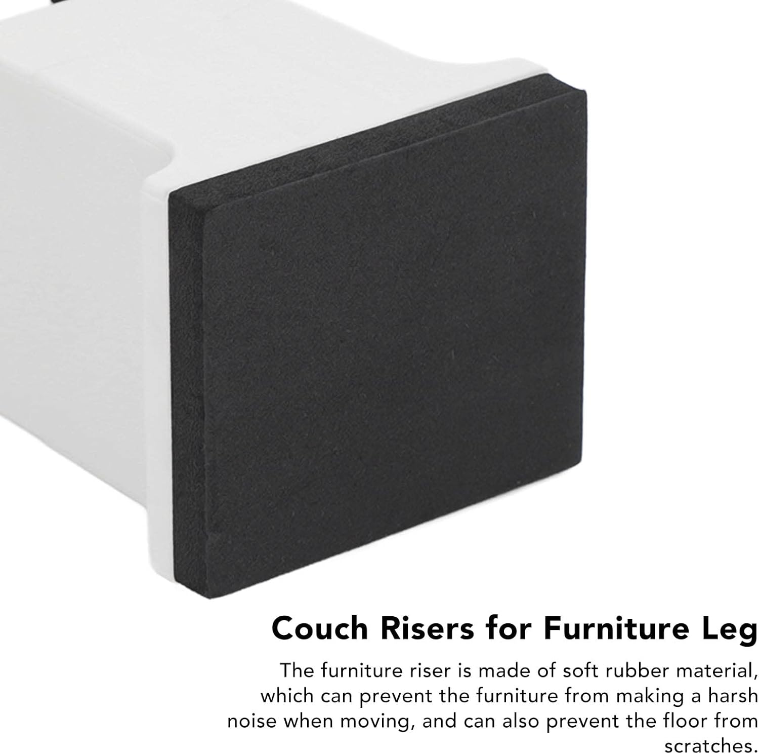 Srliya 4PCS Table Bed Risers, Adjustable Furniture Risers with Screw Clamp, Heavy Duty Sofa Couch Desk Bed Furniture Risers