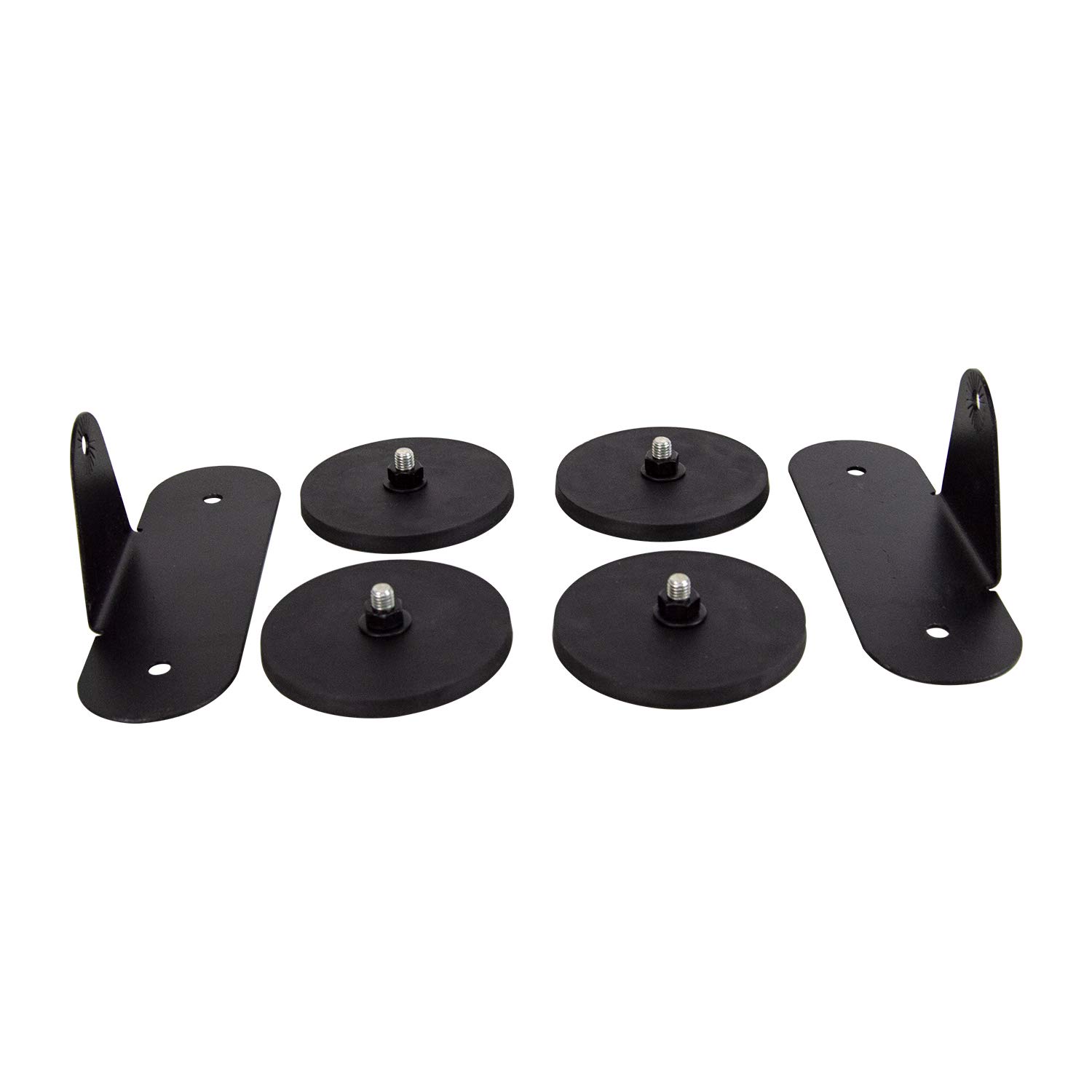 Willpower 2 soportes de montaje magnéticos universales con ventosa para barra de luz LED recta curvada de montaje lateral, luces antiniebla en el techo del capó