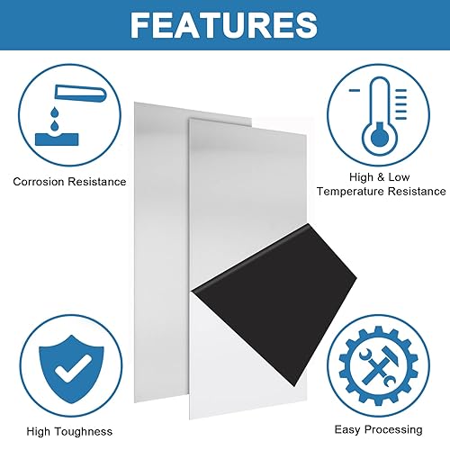 Miniatura 2 de 2 láminas de acero inoxidable 304 de metal de 6 x 12 x 132 pulgadas, placas de acero inoxidable 304 de calibre 20 (0.031 in), láminas de metal para