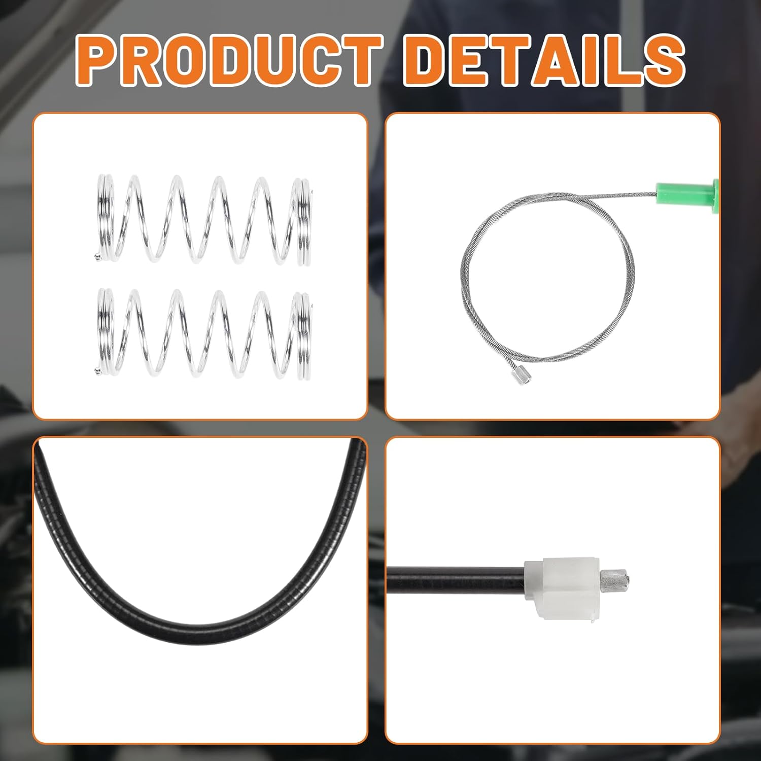 S2000 Window Regulator Repair Kit Fits for 2000-2009 Honda S2000 Base, CR - Front Left Driver LH Side, Fixes Stuck/Jammed Windows