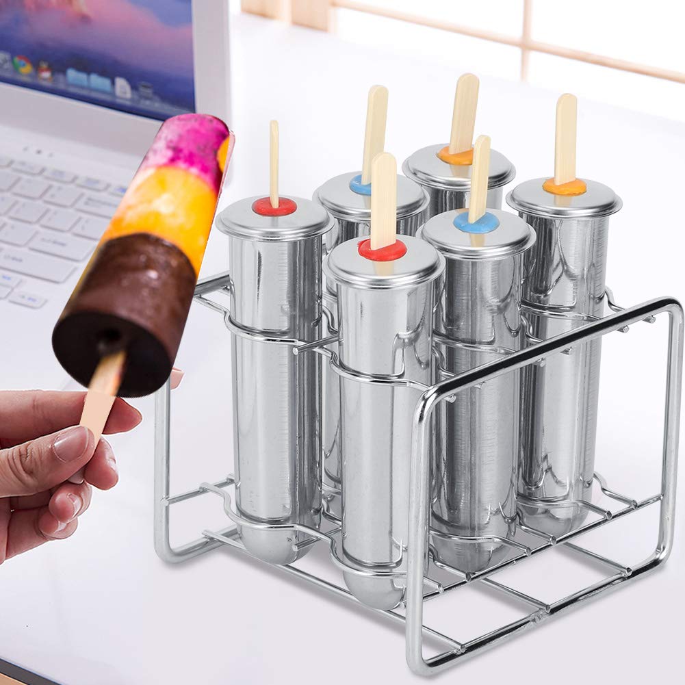 moldes para polos, Paquete de 6 moldes for hacer helados