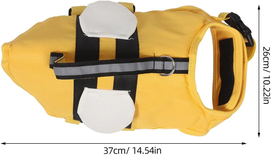 Life Jacket for Small Dogs and Puppies Adjustable Fit with Irritation-Free Wear Made of Oxford Cloth and Eve Floating Cotton for Swim Sessions and Water Activities Weighing 2.5-5kg