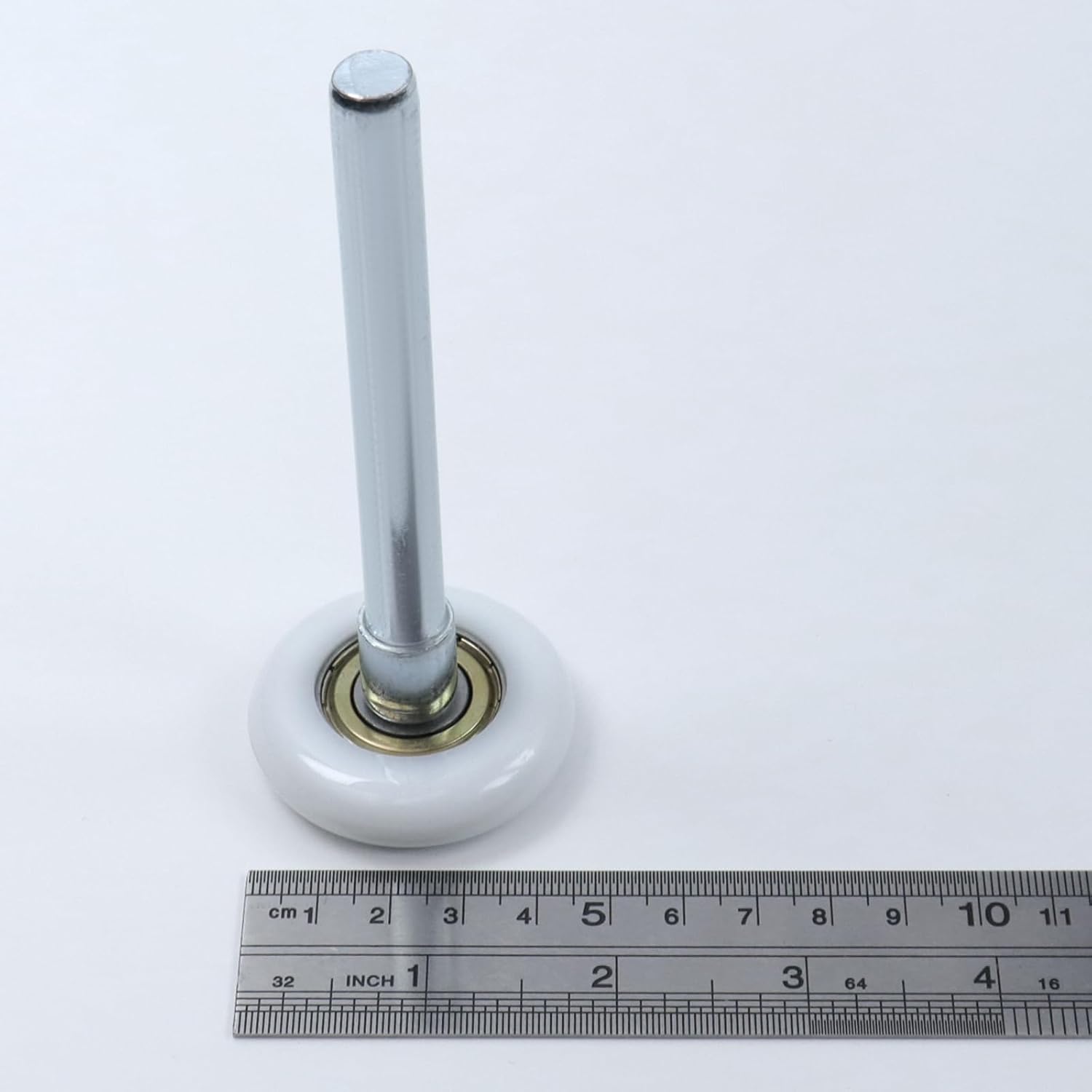 MY MIRONEY 24 Pack Garage Door Roller Heavy Duty Nylon Door Wheels Replacement Quiet Garage Rollers, 6200ZZ Bearing Door Roller, 1.81" Nylon Wheel, 4.33" Stem, White