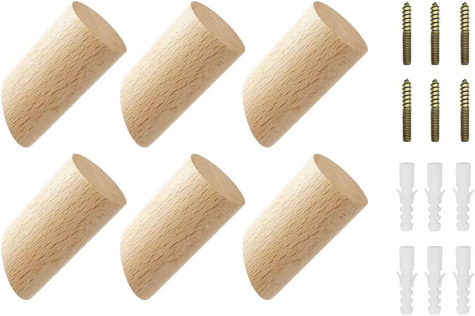 Lot De 2 Supports Muraux Honatrv En Bois Pour Longboard, Skateboard, Planche – Fixation Murale