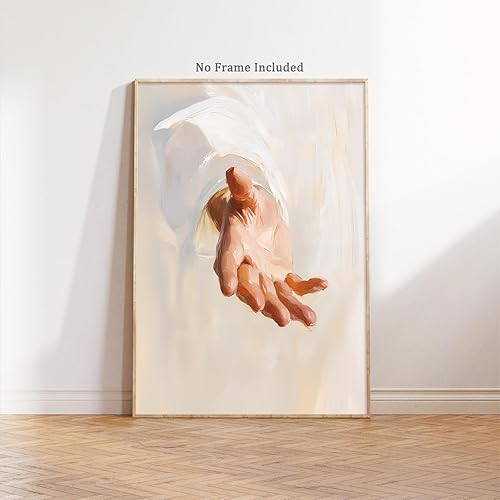 Vista 203 de Arte de pared de acuarela de Jesús, pintura en lienzo cristiano, imágenes de las Escrituras, decoración de pared, póster con versículos bíblicos