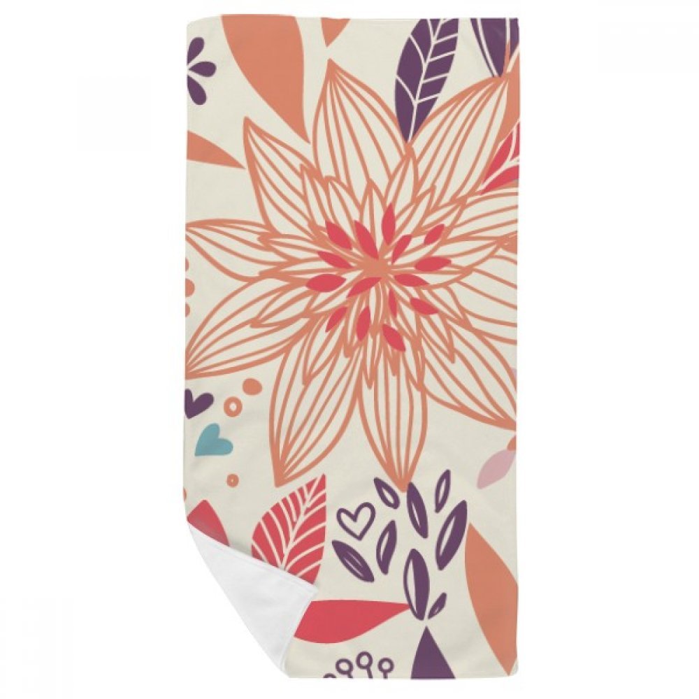 Serviette fleur de lotus 35x70cm idéale pour le sport et le yoga