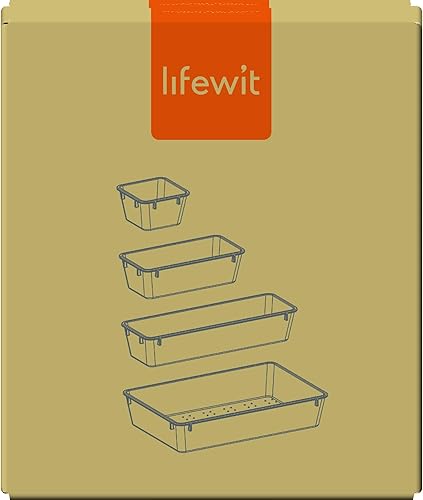 Miniatura 8 de Lifewit 33 piezas de cajones de escritorio, organizador de baño, bandejas divisorias, cajones de almacenamiento, caja de separación para maquillaje,