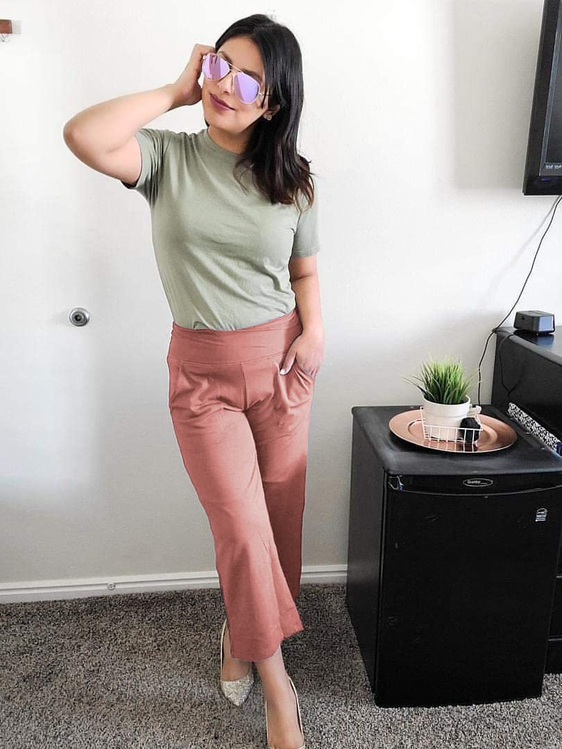 Promover Pantalones de Yoga Mujer Pierna Ancha Elásticos con Bolsillos Estilo Deportivo y Casual Efecto Reductor de Abdomen