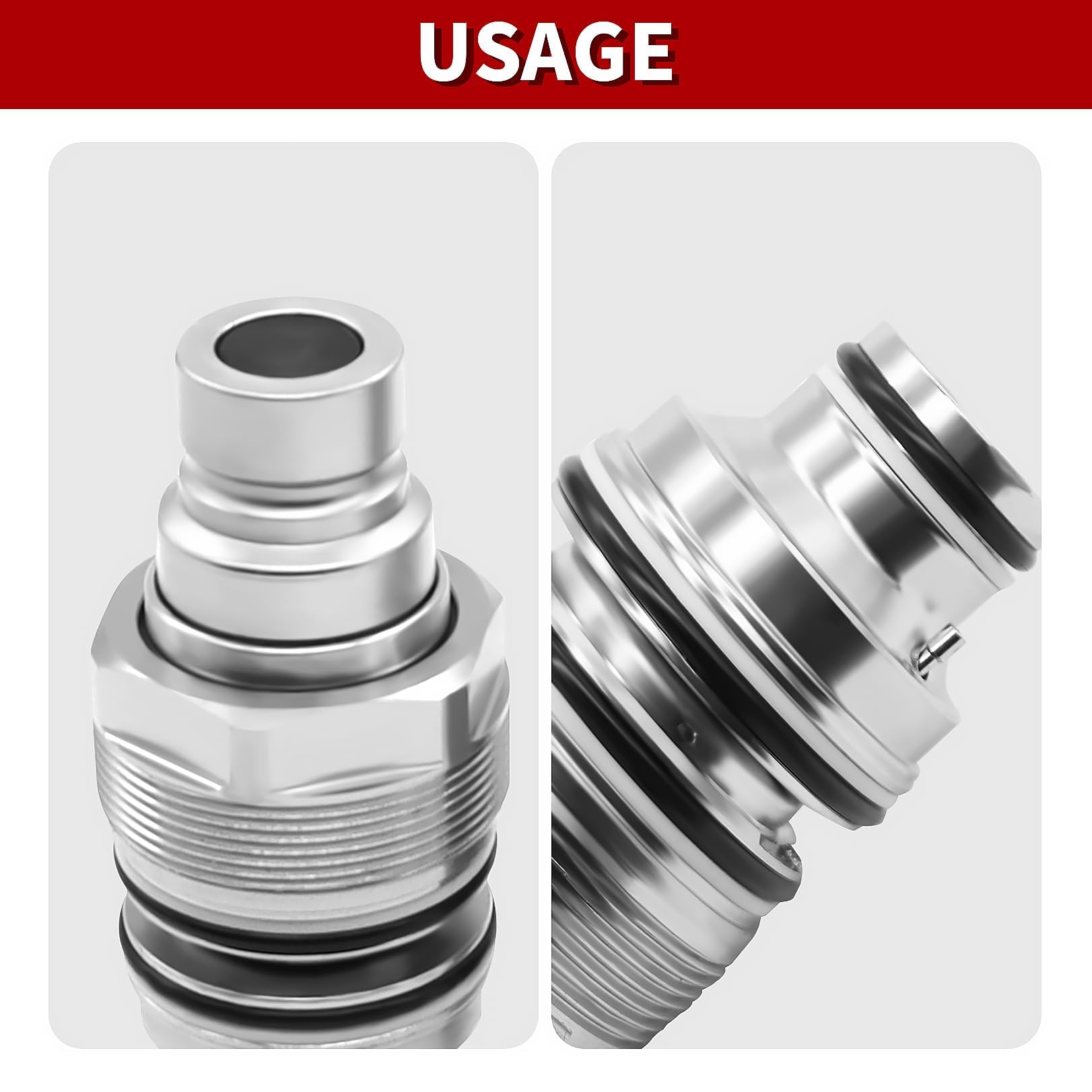 Nakkaa 6679837 - Acoplador hidráulico macho de repuesto para SVL75 SVL75-2 S175 S185 S205 S220 S250 S300 S330 S510 S530 S550 T140 T180 T190 V0 511-7 7140 84390117