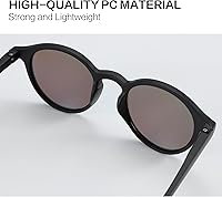 Vista 97 de ZENOTTIC Lentes de sol redondos polarizados, elegantes lentes de sol para hombres y mujeres, retro clásicos, selección de varios estilos