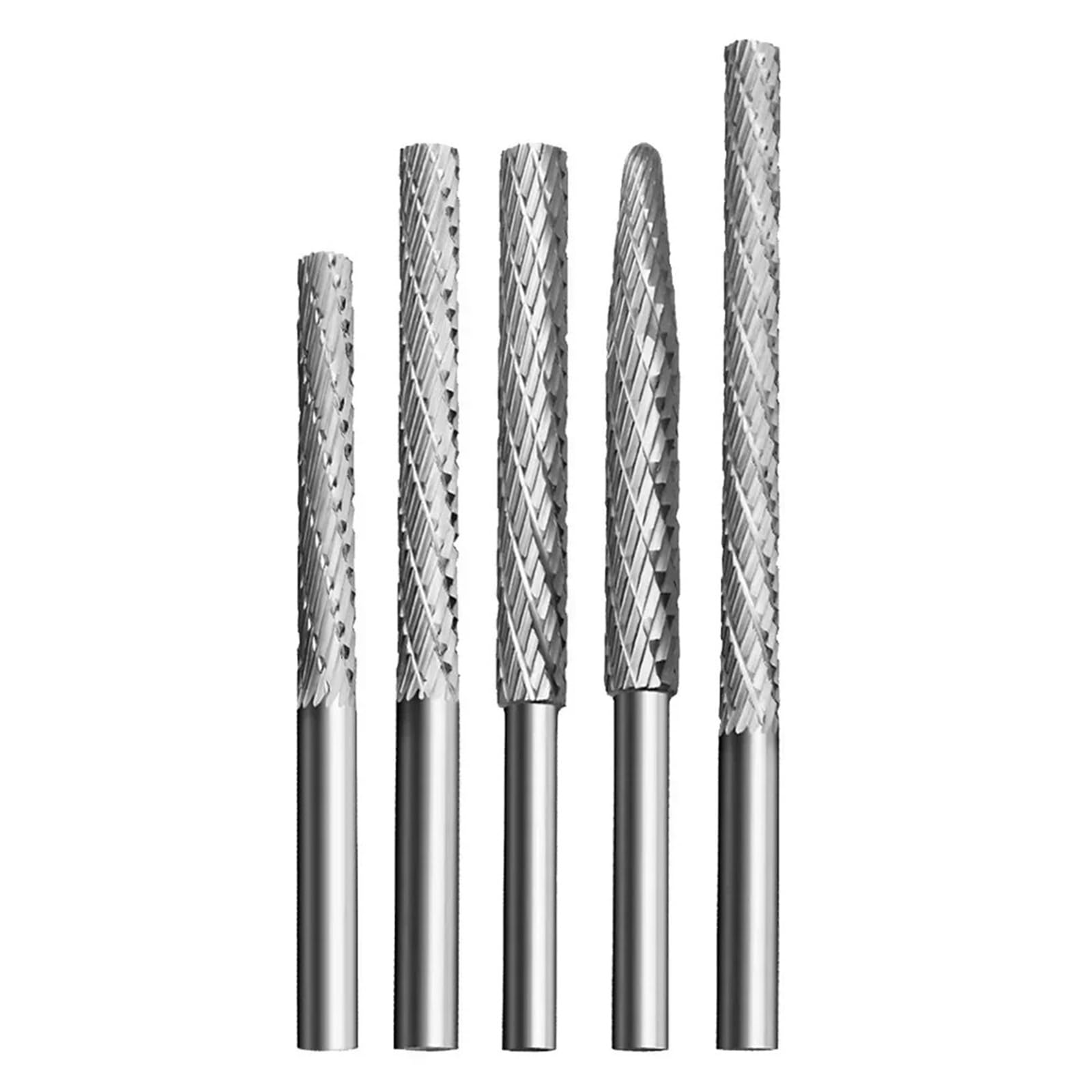 Heavy Duty Rotary File 1pc Carbide Rotary File 6mm Shank Burr Milling Cutter Drill Bit Engraving Bits for Wood Metal Carving(TYPE26x6x80mm)