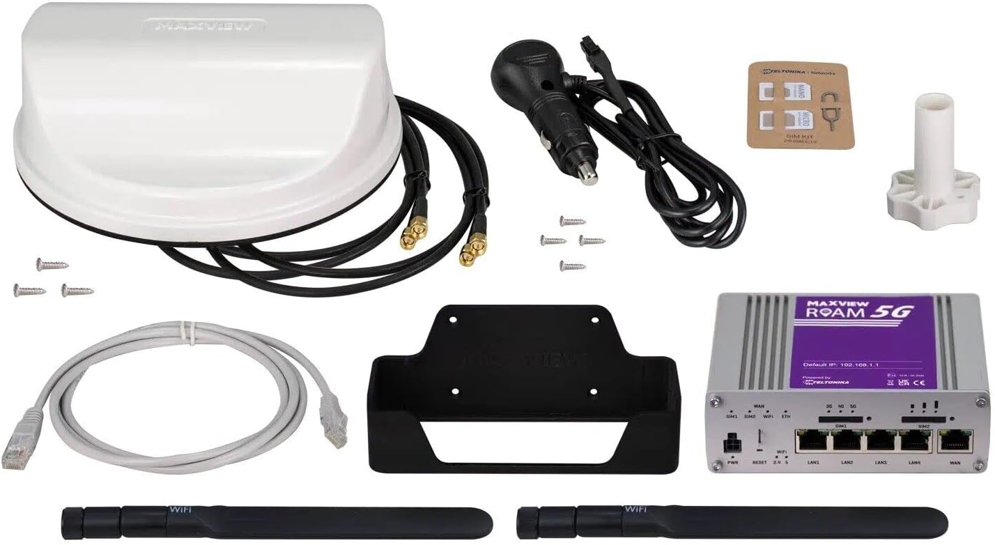 Maxview Roam 5G WiFi-System Für Wohnmobile - Grau, Bis 3,3 GBps