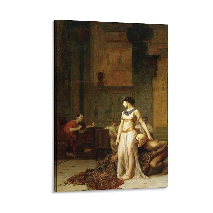 Amazon.co.jp: Jean Leon Jerome Cleopatra VII Canvas Art