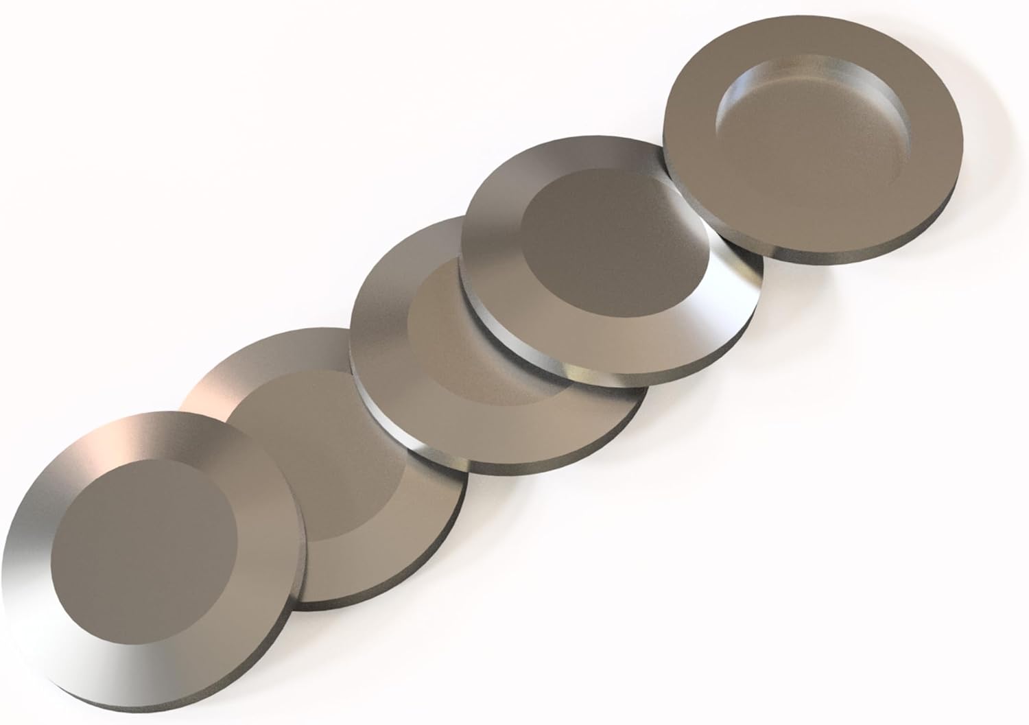 316L Stainless Steel NW40 Flange Cap (Pack of 8 PCs)