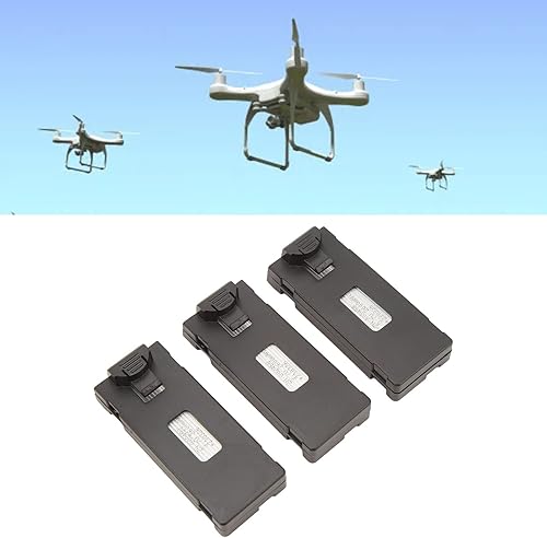 Miniatura 2 de Kit de batería de litio de 3 piezas, batería de litio RC Dron, juego de cables de carga ligera para E88 E88Pro LS E525 E525 Pro (2600 mAh)