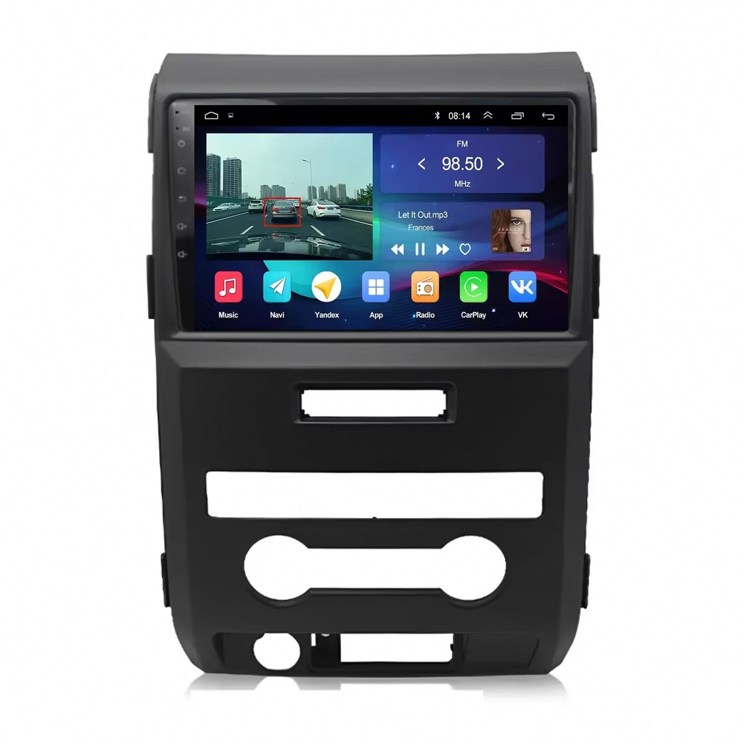 Radio de coche 2 DIN para Ford F150 2009-2014 con pantalla táctil y Android Auto 8
