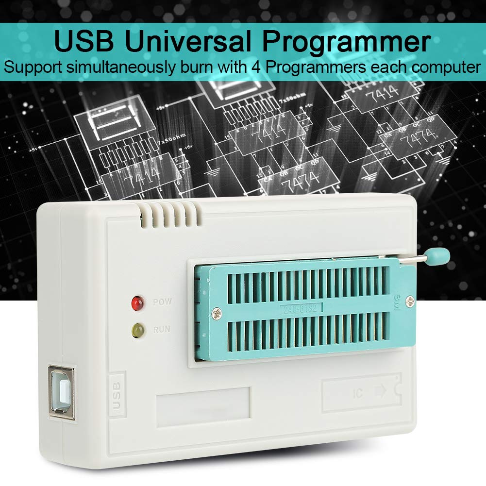 pour TL866II Plus Circuits logiques Programmables Programmeur AVR USB 8051 1Pc EEPROM pour 15000 IC Industriel électrique avec 10 Adaptateur