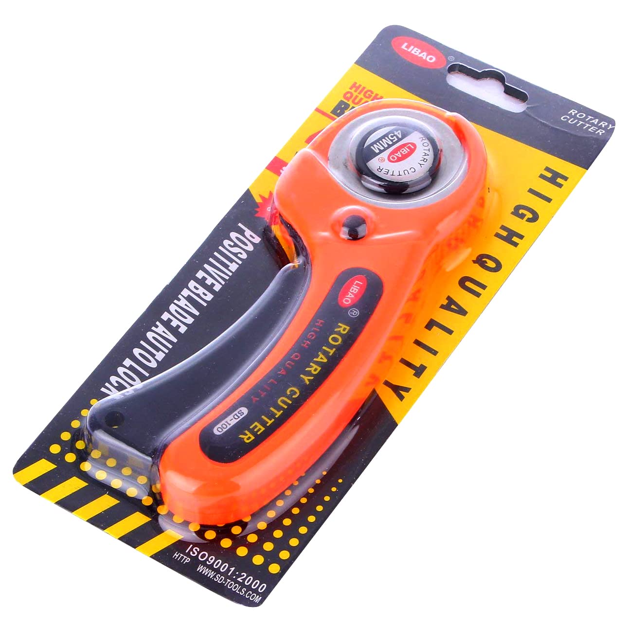 Rotary Cutter for Fabric, Quilting and Sewing, 45mm Blade