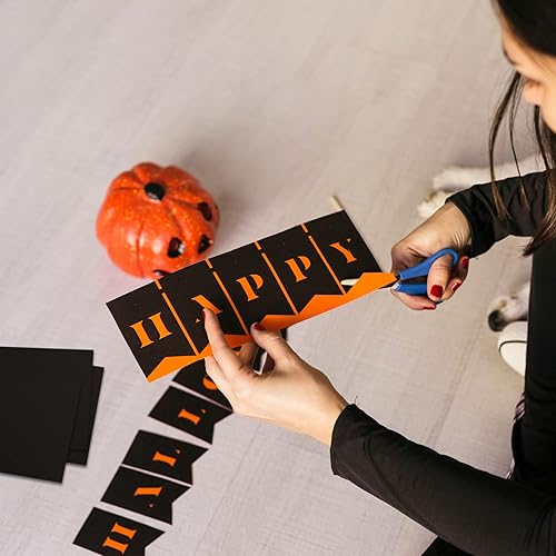 Miniatura 7 de Cartulina negra de 8.5 x 0.40 ozm, papel de construcción negro, 20 hojas de papel grueso en blanco negro para invitaciones, proyectos de arte de