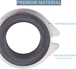 2 Pack Flex Coupler 75499 Pièces de rechange à l'élimination des ordures compatibles avec l'insinuateur, le raccord de montage anti-vibration flexible à décharge remplace le numéro de pièce 74085