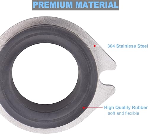 Vista 3 de Paquete de 2 piezas de repuesto de acoplador flexible 75499 compatibles con Insink-erator, acoplamiento de montaje de tubo de escape antivibración