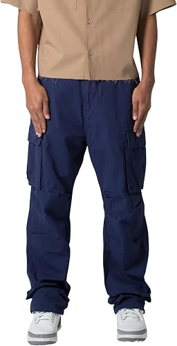 mnml Men's Ultra Baggy Vintage Cargo Pants - Navy, 36
