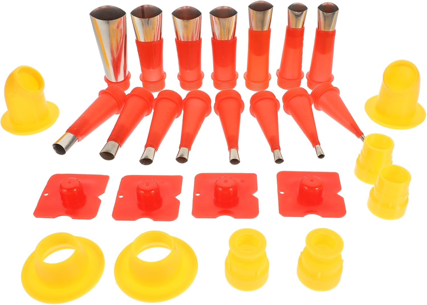 1Set Caulking Tool Kit with Reusable Nozzles Scrapers Silicone Caulking Applicator Finishing Tool for Various Gaps Easy to Use Versatile for Home Improvement Projects