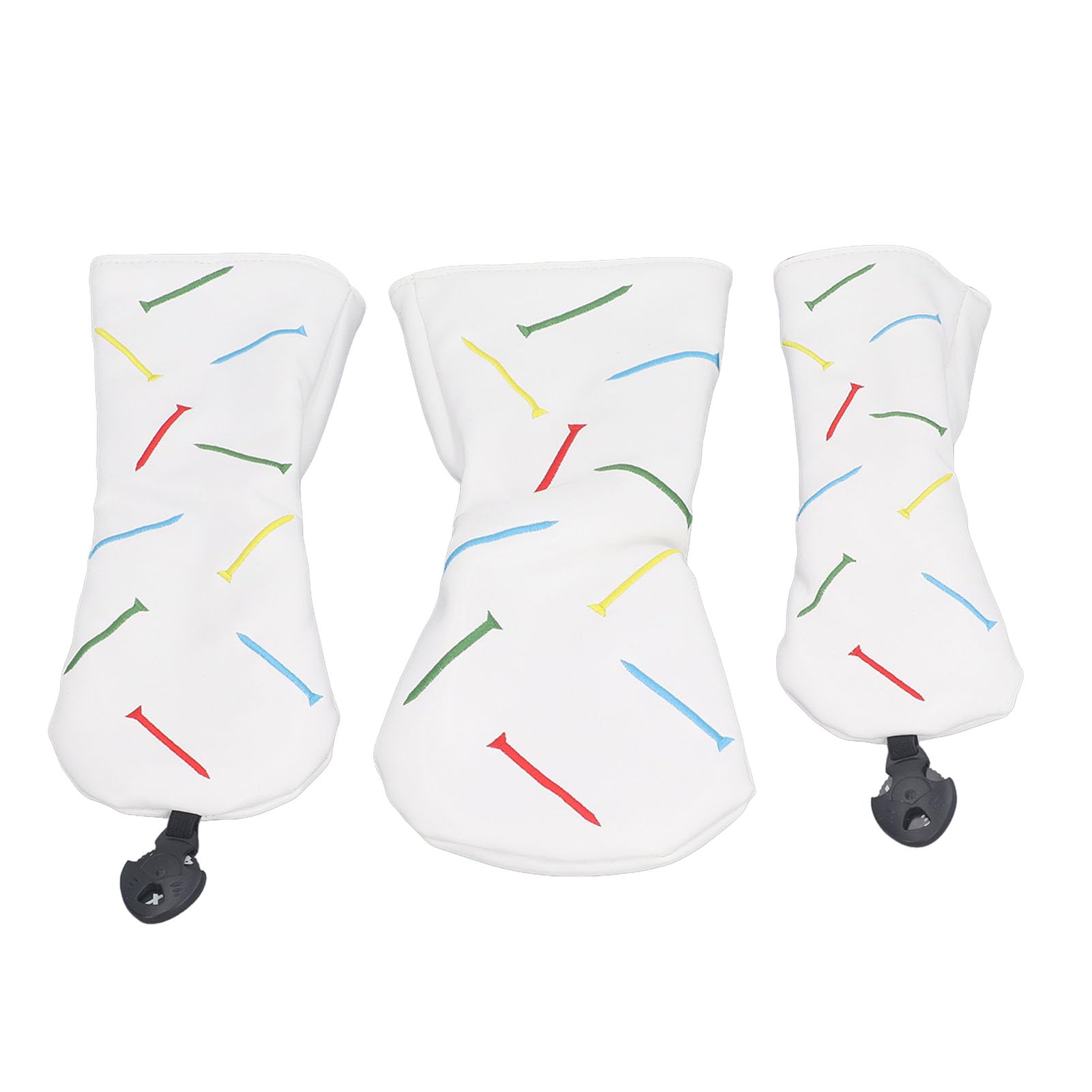 wasserdichte Golfschlägerhüllen aus PU-Leder, 3er-Set, Long Neck
